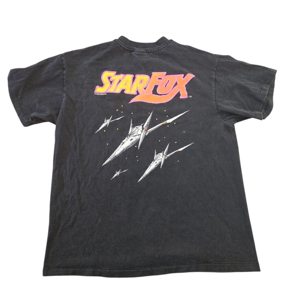1992 Nintendo SNES Star Fox Super FX 90s Vintage Tee Size LARGE